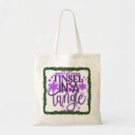 kerstslingers in de war tote bag