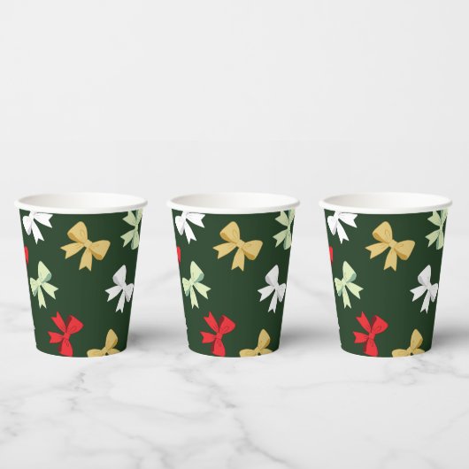 Kerstslingers Papieren Bekers (Multi)