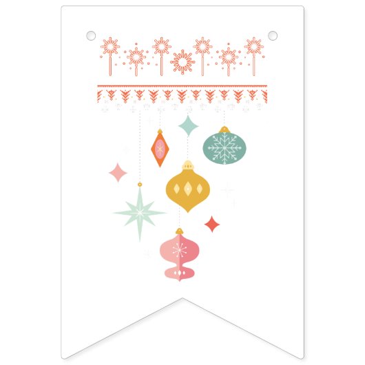 Kerstslingersbanner Vlaggetjes (Zesde vlag)