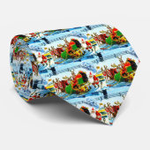 Kerstslitten en rendieren stropdas (Opgerold)