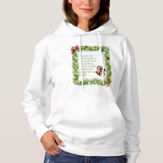 Kerstslogan Hoodie (Voorkant)