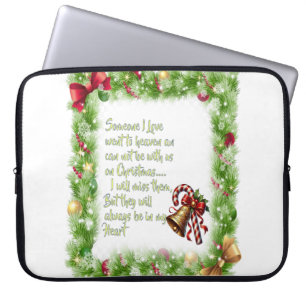 Kerstslogan Laptop Sleeve