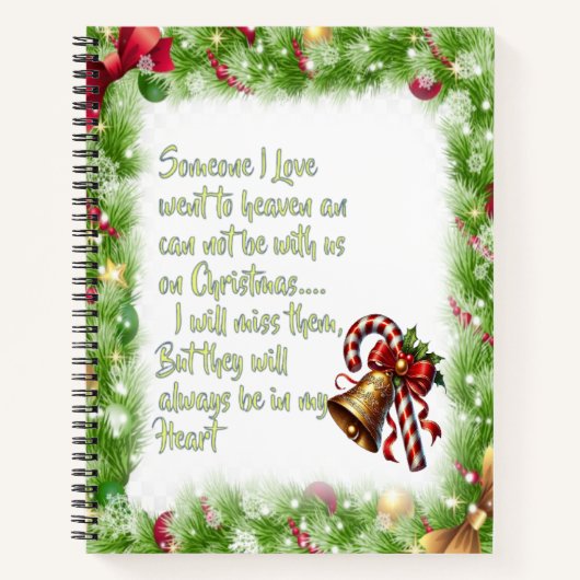 Kerstslogan Notitieboek (Voorkant)