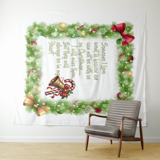 Kerstslogan Wandkleed (In Situ (horizontaal))