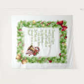 Kerstslogan Wandkleed (Voorkant (horizontaal))