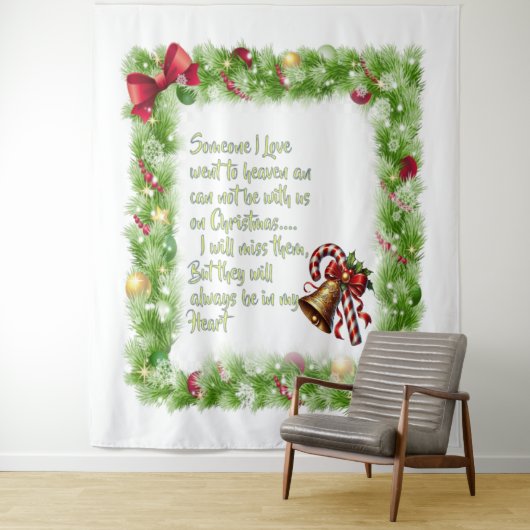 Kerstslogan Wandkleed (In situ)