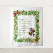 Kerstslogan Wandkleed (Voorkant)