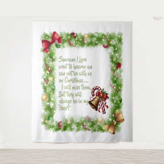 Kerstslogan Wandkleed (Voorkant)