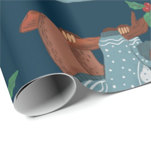 kerstslot cadeaupapier (Rol Hoek)