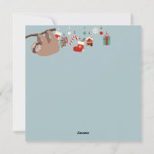 kerstslot feestdagenkaart (Achterkant)