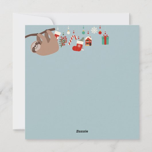 kerstslot feestdagenkaart (Achterkant)