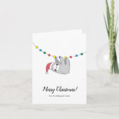 kerstslot kaart (Voorkant)