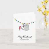 kerstslot kaart (Gele Bloem)