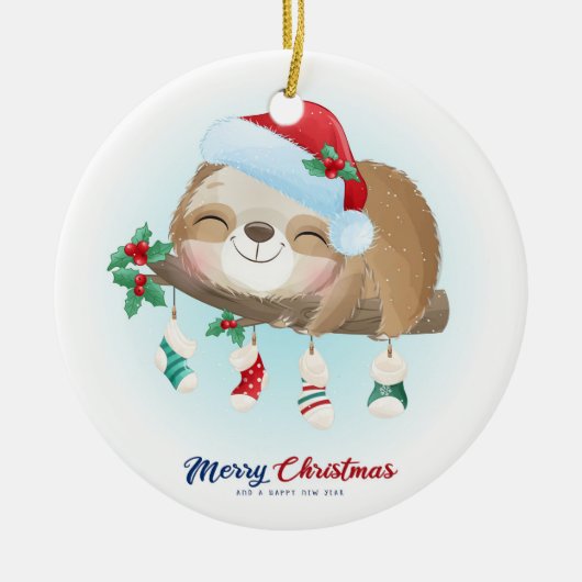 kerstslot keramisch ornament (Voorkant)