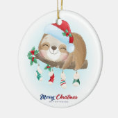 kerstslot keramisch ornament (Links)