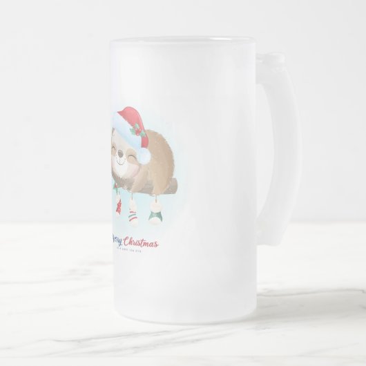 kerstslot matglas bierpul (Voorkant rechts)