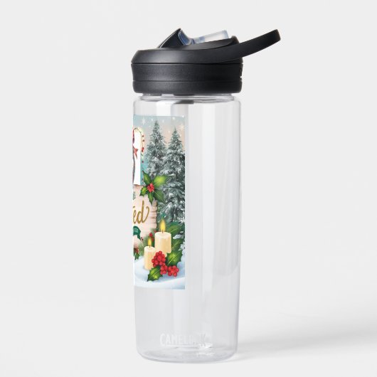 Kerstsmaak "You're Invited" Waterfles (Links)