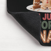 Kerstsnacks van peperkoek Grappig kerstfeest Muismat (Hoek)