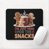 Kerstsnacks van peperkoek Grappig kerstfeest Muismat (Met muis)