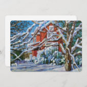 Kerstsneeuw Bedankkaart (Voorkant / Achterkant)