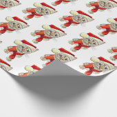 Kerstsneeuw Bengalen Cadeaupapier (Hoek)