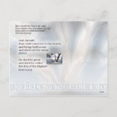 Kerstsneeuw boven de baai feestdagenkaart (Achterkant)