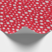 Kerstsneeuw Cadeaupapier (Hoek)