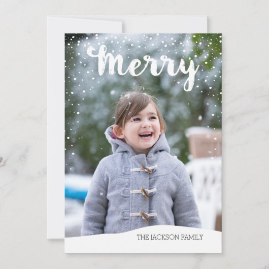 Kerstsneeuw Collectie Feestdagenkaart (Voorkant)