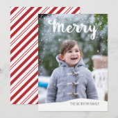 Kerstsneeuw Collectie Feestdagenkaart (Voorkant / Achterkant)