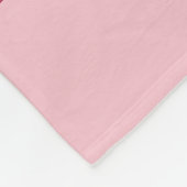 Kerstsneeuw en bomen Fuchsia & roze met naam Fleece Deken (Hoek)