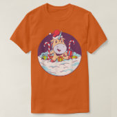 Kerstsneeuw Fancy kledingkostuum kerstkinderen T-shirt (Design voorkant)