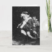 Kerstsneeuw Feestdagen Kaart (Voorkant)