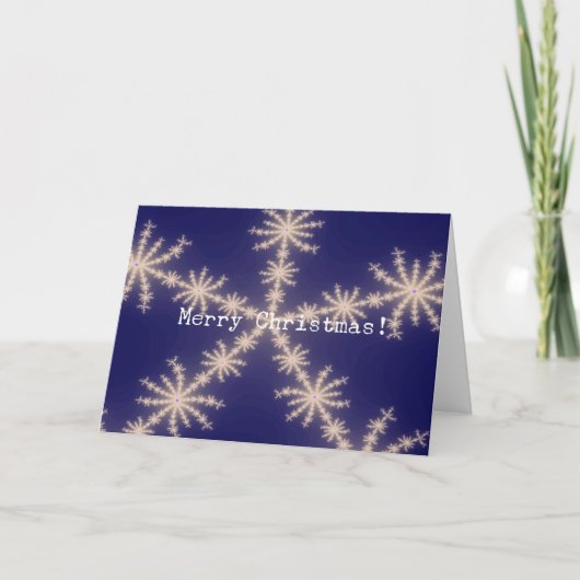 Kerstsneeuw Feestdagen Kaart (Voorkant)