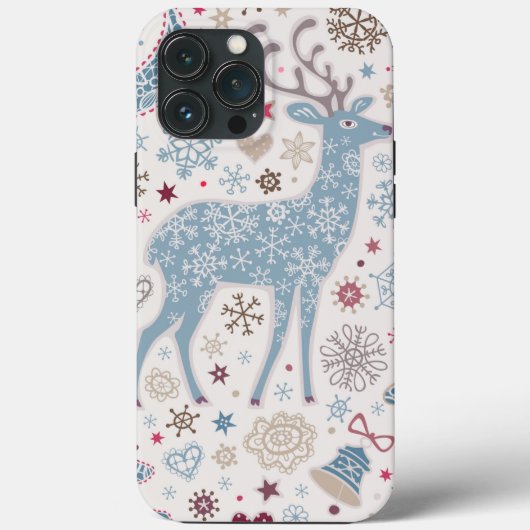 Kerstsneeuw Flake Deer iPhone Case Mate (Achterkant)