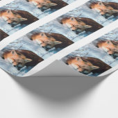 Kerstsneeuw Fox Holiday Xmas Winter Wildlife Cadeaupapier (Hoek)