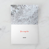 Kerstsneeuw Geleide naam  Tsjetsjeense Vintage Kaart (Binnen)