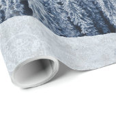 Kerstsneeuw in de boomscène, verpakkingspapier cadeaupapier (Rol Hoek)