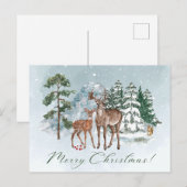 Kerstsneeuw in de Natuur Bossen Briefkaart (Voorkant / Achterkant)