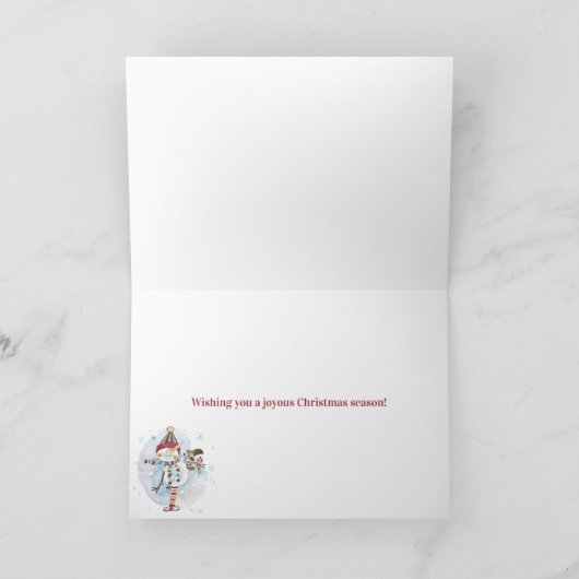 Kerstsneeuw is een betere vriend dan jij kaart (Binnen)