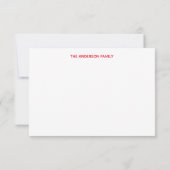 Kerstsneeuw Kardinaal Dank je wel Bedankkaart (Achterkant)