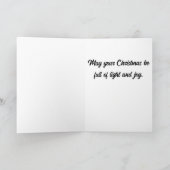 Kerstsneeuw Kerstmis Kaart (Binnen)