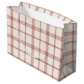 Kerstsneeuw Kerstmis Plaid Groot Cadeauzakje (Achterkant Gekanteld)