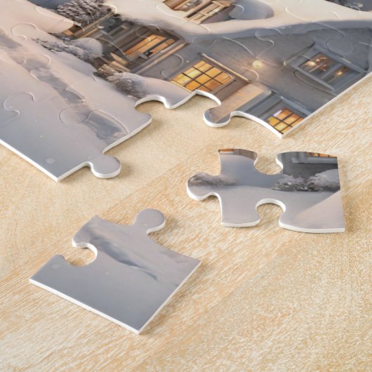 Kerstsneeuw Legpuzzel (Zijkant)