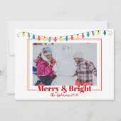 Kerstsneeuw Merry's en heldere foto's Feestdagenkaart (Voorkant)