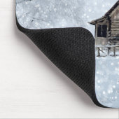 Kerstsneeuw op de Cabin Muismat (Hoek)