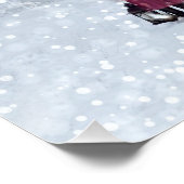 Kerstsneeuw op de Cabin Perfect Poster (Hoek)