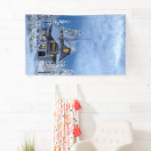 Kerstsneeuw op het ontbijt spandoek (Insitu)