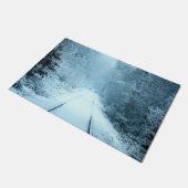 Kerstsneeuw op het spoor deurmat (Schuin)