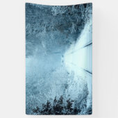 Kerstsneeuw op het spoor spandoek (Verticaal)