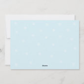 Kerstsneeuw Scene 2zijdig/plat/kaart/& env 7"x5" Feestdagenkaart (Achterkant)